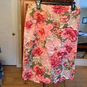Floral Talbots Pencil Skirt, size 12